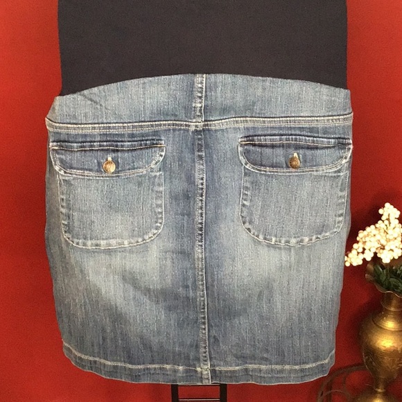 MOTHERHOOD MATERNITY JEAN SKIRT SIZE S - Picture 4 of 4